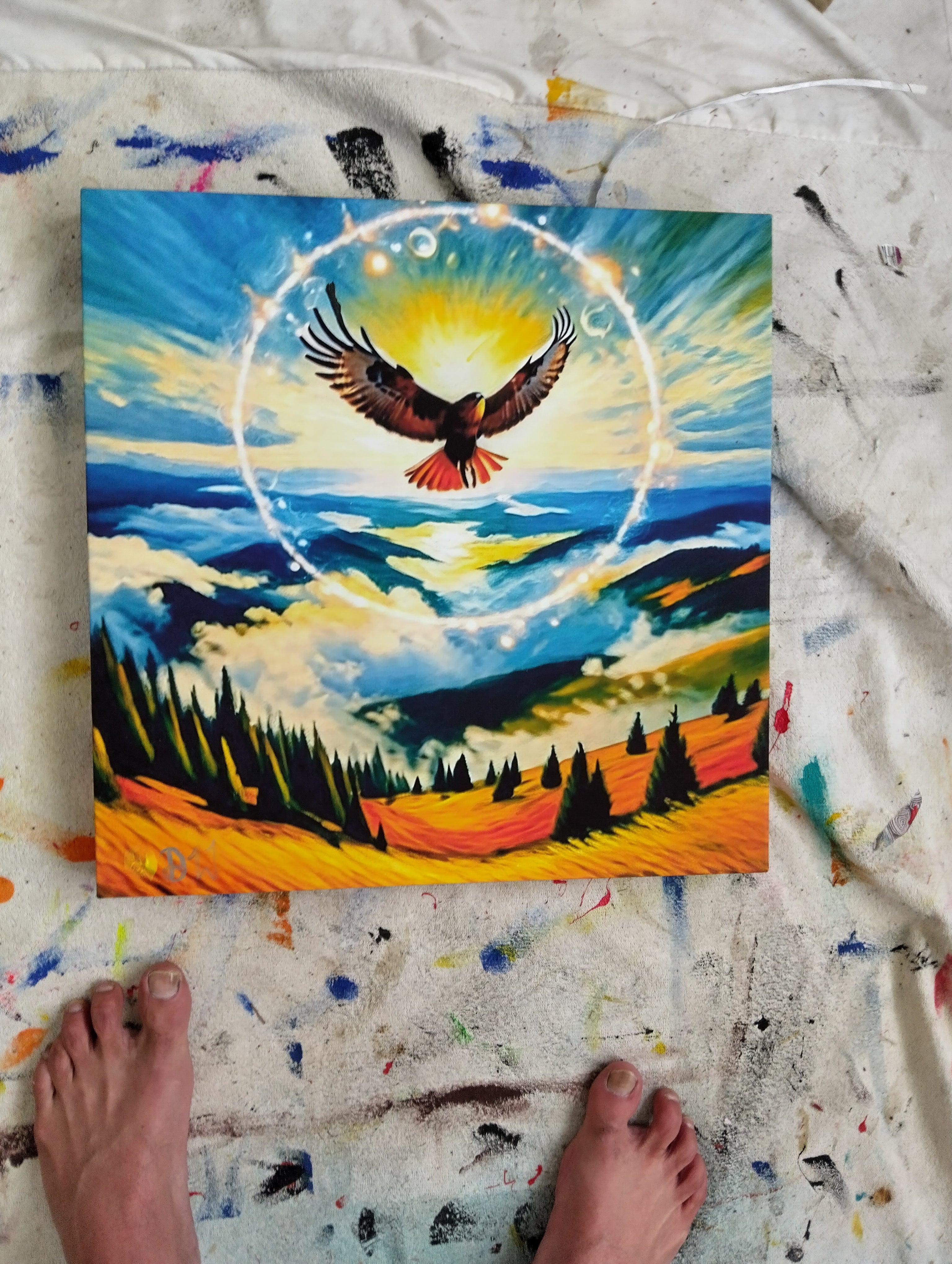 Modern canvas wall art.